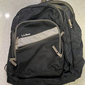 L.L. Bean Double Zip Black Backpack